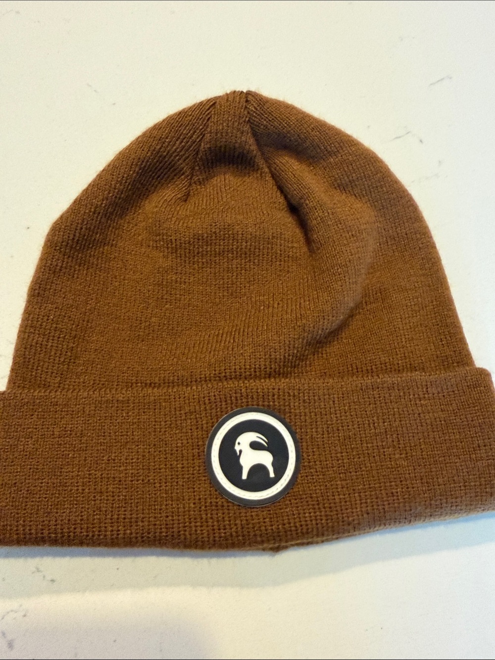 BackCountry Brown Beanie Hat with Goat Logo